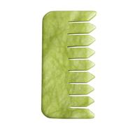 SOLUSTRE Scraping Massage Comb Jade Hair Comb 3.22x1.57x0.16inch Ergonomic Design Smooth Edges Suitable for The Elderly and Co-workers Travelling Use Home Use