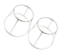 SOLUSTRE Seafood Display Rack 2Pcs Double-Layer Stainless Steel Food Dish Rack Simple Structure Design for Seafood Restaurant
