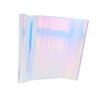 SOLUSTRE Self-adhesive Iridescent Window Film Vinyl Decorative Holographic Rainbow Effect Privacy Tint for Living Bathroom Glass Surfaces