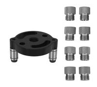 SOLUSTRE Self Centering Drill Locator 2-10mm and Threaded Rod Drill Sleeve with Aluminium Alloy Construction Versatile Compatibility for Woodworking for Carpentry Projects and DIY