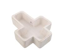 SOLUSTRE Serving Tray and Easy Maintenance Cross Shaped Wooden Wood with Smoothly Polished Edges Appetizer Platter Cheese Board Snack for Everyday Table Settings and Family Gatherings
