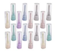 SOLUSTRE Silicone Contact Lens Plunger Suction Cup Ergonomic Design 16pcs for Hard Contact Lens Removal and Insertion Compact Size Random Color Hygienic Tool for Travel and Emergency