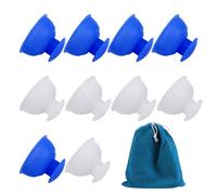 SOLUSTRE Silicone Cupping Set Effective Moisture Removal and Dry Cupping Therapy 11pcs for Body with Vacuum, Flexible Silicone Material, for Home Use