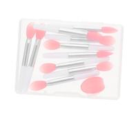 SOLUSTRE Silicone Lipstick Brush with Applicator Tools for Lip Gloss and Balm Comfortable Grip Fine Craftsmanship for Precise Makeup Application Semi-transparent Red Brushes Case for Daily