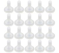 SOLUSTRE Silicone Pet Feeding Pacifiers Bottle Nipples 20pcs Easy to Clean and Install Nursing Supplies for Small Pets and Kittens for Newborn Animals