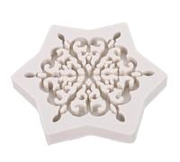 SOLUSTRE Silicone Resin Mold Practical White Cup Mat Casting Mold for Crafts for Family Gathering and Banquet for Friends Who Love Making Crafts
