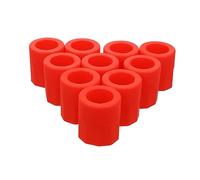 SOLUSTRE Silicone Shot Glass Molds Red Flexible Non Stick Ice Cube Tray for Whiskey Vodka Cocktails Party Bar Supplies