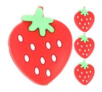 SOLUSTRE Silicone Tennis Racket Vibration Dampeners Red Portable 4pcs Shock Absorber to Control for Tennis Players