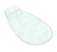 SOLUSTRE Silky Soft Exfoliating Shower Glove Bath Mitt in Fruit Green - Double-Sided Skin Scrubbing Gloves for Dead Skin Removal and Reusable Bathing Supplies