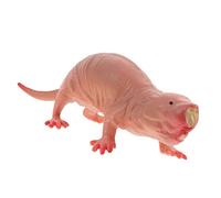 SOLUSTRE Simulated Mole Figure Small Mole Figurine for Cute Animal Model Decoration for Room and Desk Decor African Naked Mole Rat