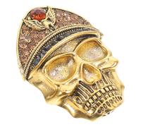 SOLUSTRE Skeleton Brooch Pin Punk Brooch Chic Zinc Alloy Rhinestone Portable Easy to Put on Or Take off Women Clothing Accessory for Halloween Costume