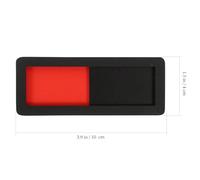 SOLUSTRE Slider Door Privacy Slide Door Sign Acrylic Black Practical Using Slider Indicator Business Clinics for Meeting Conference