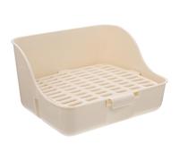 SOLUSTRE Small Animal Toilet Pet Litter Tray Compact Lightweight Premium Plastic Portable for Living Room and Garden Suitable for Hamster Chinchilla Small Pet Owners