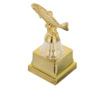 SOLUSTRE Small Fish Trophy Award for Fishing Competition Lightweight Plastic Golden Trophy with Mini Design and Refined Texture for Sports Game Competition and Fishing Events