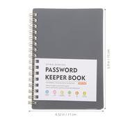 SOLUSTRE Small Password Keeper Book with Alphabetical Tabs, Efficient Organization and Quick Searching, A6 Size Stylish Password Notebook for Home and Office Use