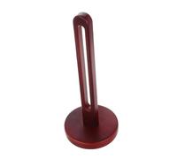 SOLUSTRE Solid Wood Paper Towel Holder Stand Kitchen Towel Roll Holder Red Finish Nodrill Installation Elegance