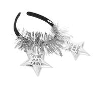 SOLUSTRE Sparkling Star Headband Glittering Tinsel Hair Accessory for Christmas Year Parties Festive Bopper for Holiday Celebrations Eye Catching Design for Themed Events