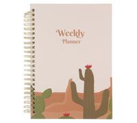 SOLUSTRE Spiral Bound Planner Multi-function Note Pads with Beige Paper and Spiral Structure Portable Academic Planner for Creative Writing and Listing Ideas Simple and Fashionable