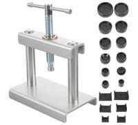 SOLUSTRE Spiral Rear Case Closer Fitting Watch Press Tool Round Square Iron Plastic Molds Suitable for Battery Replacement and Press-fit Watch Repair Watchmaker Repair Tool
