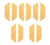 SOLUSTRE Stained Glass Grinder Bit Sponge 10Pcs Yellow Absorbent Pads for Universal Inland Grinder Replacement