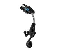 SOLUSTRE Stainless Steel Cat Dangle Belly Button Ring with Rhinestones Black Navel Piercing Jewelry for Women Fashion Body Piercings