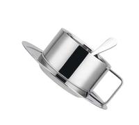 SOLUSTRE Stainless Steel Coffee Cups Heat Insulation Double-layer Structure Coffee Cups Reusable Silver Suitable for Kitchen and Dining Use