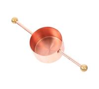 SOLUSTRE Stainless Steel Double Ended Measuring Cup for Bar Supply Cocktail Jigger with Ergonomic Design Copper Plated Liquor Syrup Wine Measuring Device for Home Bar Party and Restaurant