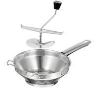 SOLUSTRE Stainless Steel Manual Potato Ricer with Ergonomic Handle for Mashed Potatoes and Vegetables Non-Electric Kitchen Tool 13.78In