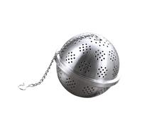 SOLUSTRE Stainless Steel Mesh Spice Ball Infuser Reusable Tea Filter for Loose Leaf Herbs Medium with Chain Clip for Brewing Spice Infusion