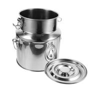 SOLUSTRE Stainless Steel Sealed Storage Bucket for Oil Milk Rice and Grain Lightweight Multi Use Food Container with Airtight Design for Kitchen Organization