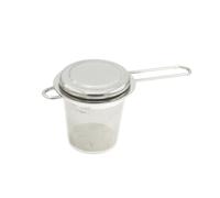 SOLUSTRE Stainless Steel Tea Filter with Long Folding Handles Dishwasher Safe Loose Leaf Tea Infuser for Teapots Cups Mugs Extra Fine Mesh Strainer for Brewing