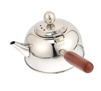 SOLUSTRE Stainless Steel Whistling Tea Kettle Heat Resistant Side Handle Water Kettle for Stove Top and Gas Handle Energy Saving Rapid Heating for Daily Tea Use and Household Kitchen