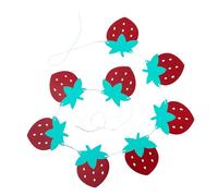 SOLUSTRE Strawberry Banner Party Decorations Quick Setup Vibrant Paper Hanging Banner for Birthday Shower Berry Themed Festive Favors