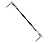 SOLUSTRE Sturdy and Simple Reduction Noise Stylish Design Exterior Black Guitar Cord with Pvc Metal Connectors Portable Guitar Pedal Cable Featuring, for Music Devices for Live Sound