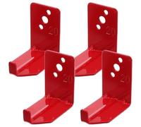 SOLUSTRE Sturdy Iron Fire Extinguisher Holder L Shape Bracket with Single Hook Wall Mount Design Easy to Install Smooth Surface Fire Safety Accessory for Home and Office