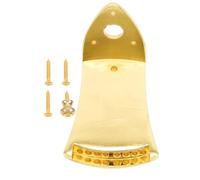 SOLUSTRE Sturdy Zinc Alloy Mandolin Bridge Tailpiece 8-string Set, Easy to Use Musical Instrument Accessory with Golden Metal Triangle Plate for Maintaining Mandolin Performance