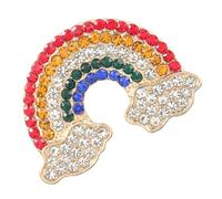 SOLUSTRE Stylish Alloy Rainbow Brooch Clothing Accessory Comfortable to Wear Creative Decorative Pin for Jackets Bags and Hats