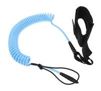 SOLUSTRE Surfboard Leash Paddle Board Leash Blue Tpu Coiled Design Minimizes Drag Prevents Accidental Loss for Kayak Paddleboarding Water Sports