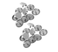 SOLUSTRE Tactile Walking Tiles One-piece Solid Structure Convex Circular Texture, round 36pcs Stainless Steel Anti-slip Blind Studs Safety Pavement Indicators for Walkways and Transit