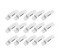 SOLUSTRE Tape Measure Clip Holder Metal for Tool Belt 15 Pieces Sturdy Steel with Bow-Shaped Buckle for Workshop Garage Workbench 7.30X0.79X0.35In