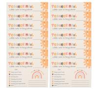 SOLUSTRE Teacher Incentive Cards 50Pcs Rainbow Paper Notes for Classroom Positive Behaviour and Parental Communication