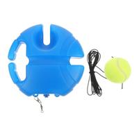 SOLUSTRE Tennis Training Base Sturdy Rubber Tennis Ball Trainer with Elastic Rope to Reflexes and Self-training Skills for Single Player Practice Designed for Indoor Sports
