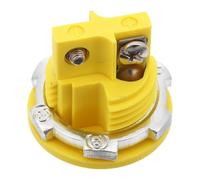 SOLUSTRE Thermocouple Female Connector Socket Panel Mount Yellow Plastic High Temperature 220°c for Thermocouple Wire Male Plug Adapter Suitable for Food Processing and Power Generation