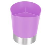 SOLUSTRE Three Grid Straw Storage Bucket Multi Functional Straw Holder for Home Supplies Modern Chopstick Organizer with Creative Color and Compact Design Easy to Clean Kitchen Random Color