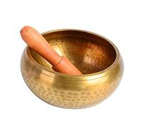 SOLUSTRE Tibetan Meditation Singing Bowl Handcrafted Nepal Bowl for Mindfulness Relaxation Healing Includes Stick for Yoga Meditation Practices