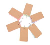 SOLUSTRE Time Management Notepads Simple Style with 50 Sheets Each 6pcs Lightweight Impermeable Paper Memo Pads Assorted Colours for Personal Writing and School Use