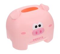 SOLUSTRE Tissue Box Holder Abs Material Shaped with Large Capacity and Stable Structure Napkin Dispenser Lovely Cartoon Design for Office and Outdoor Use