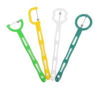 SOLUSTRE Tongue Tip Exerciser 4Pcs Oral Muscle Training Device for Speech Therapy Stainless Steel and Plastic Materials Designed for Adults and Tongue Flexibility and