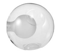 SOLUSTRE Triple Recessed Glass Globe Lamp Shade Socket Compatible Heat Dissipating Clear Round Sphere Cover for Ceiling Lamp Wall Sconce Chandelier Modern Living Room Lighting
