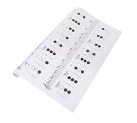 SOLUSTRE Trumpet Finger Guide Chart Chord Chart on Coated Paper Creative Outlook Design Easy-to-read Reference for Trumpet Learning Random Color
